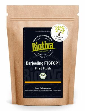 Biotiva Darjeeling First Flush No.1 Schwarztee Bio